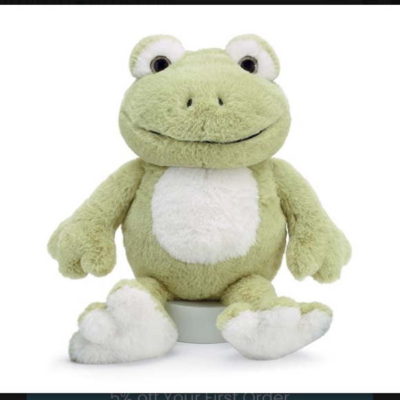 NWT Burton + Burton Green Frog Plush with Large Eyes 12” - Picture 1 of 3